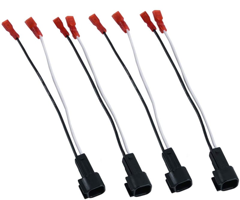 HSTECH 72-5600 2 أزواج (4 عبوة) سلك كابل توصيل الأسلاك لمهايئ موصل مكبرات الصوت لسيارات فورد ولينكولن وميركوري ومازدا - Image 1